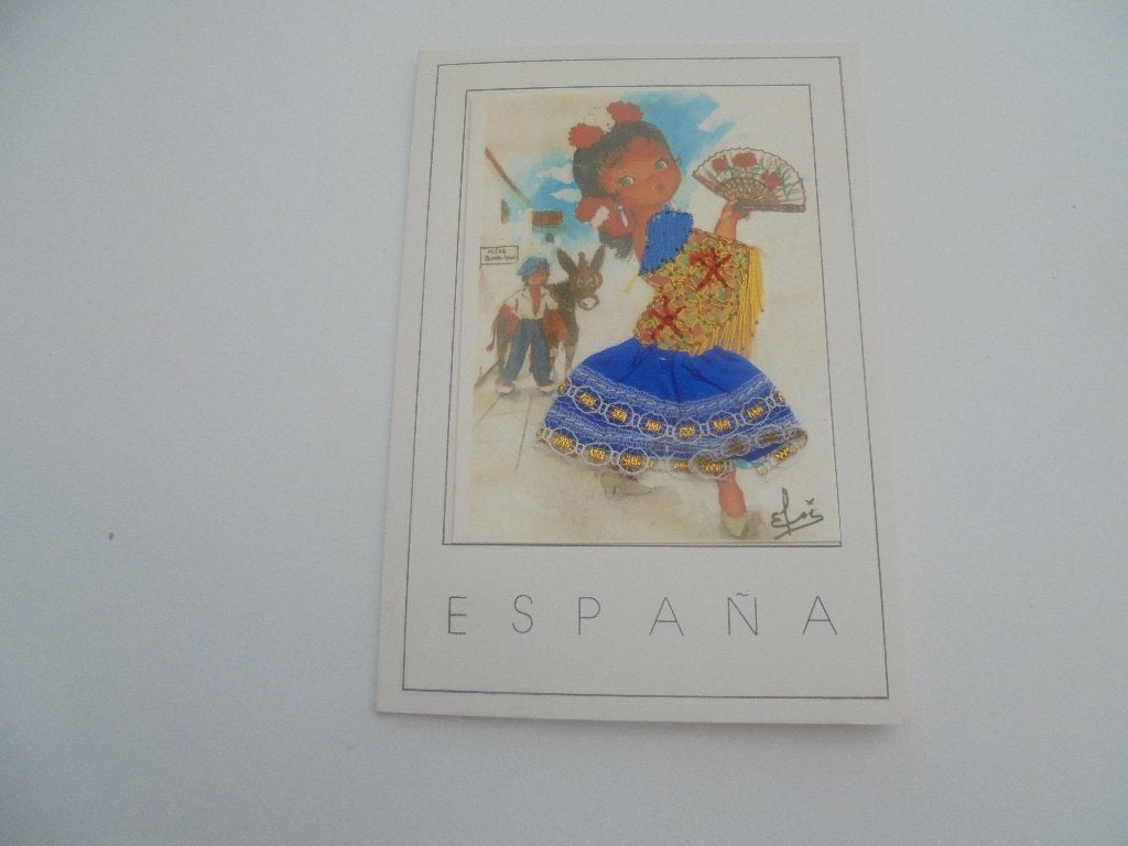 spaanse klederdracht, Collections, Cartes postales | Thème, Enlèvement ou Envoi, 1980 à nos jours, Non affranchie, Costume traditionnel