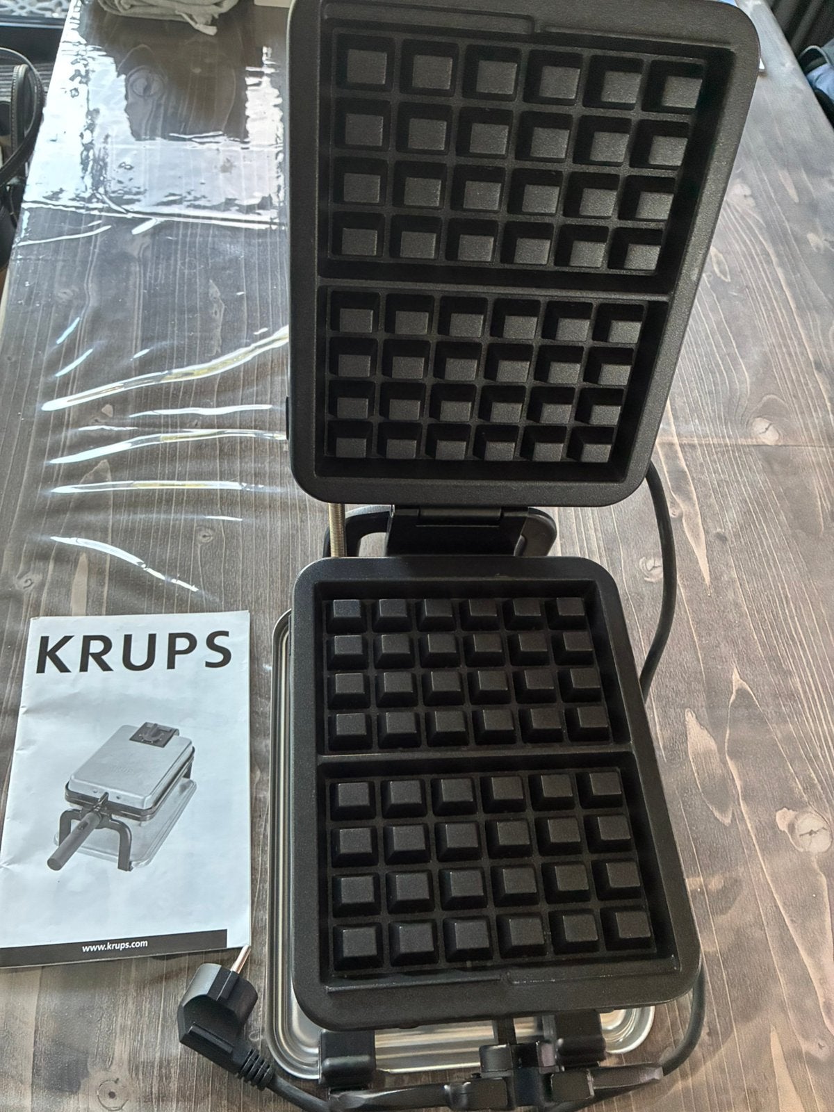 Krups dubbel wafelijzer model 1590s1 FDD941, Ophalen, Nieuw