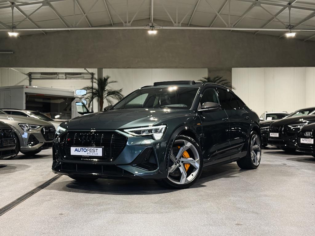 Audi E-Tron S Quattro Sportback ‘Exclusive Camouflage Groen’, Auto's, Automaat, Leder, 5 zetels, SUV of Terreinwagen