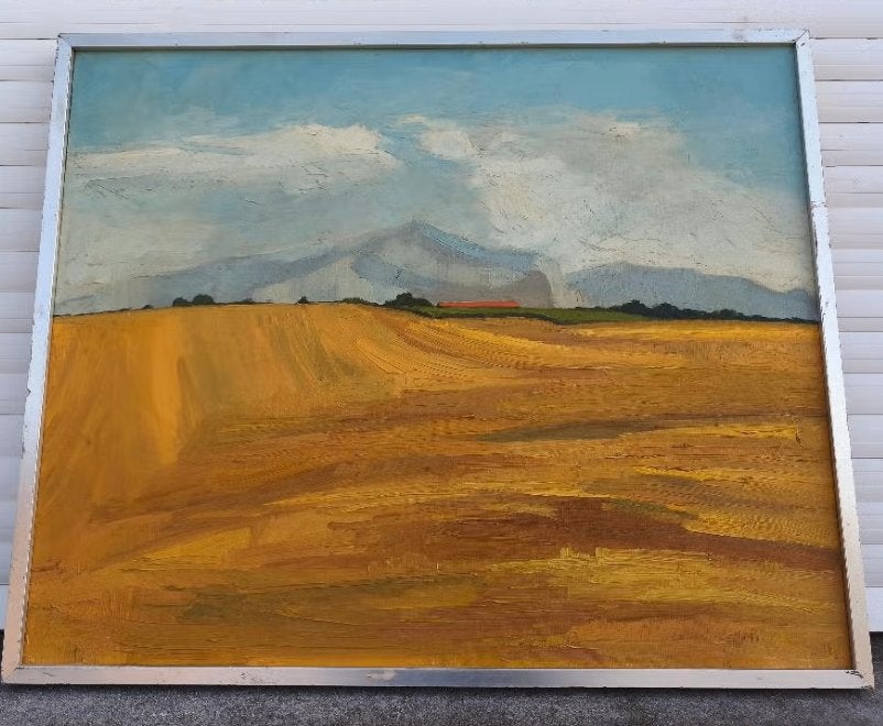 Huile sur toile paysage signe, Enlèvement ou Envoi, Paysage, Toile
