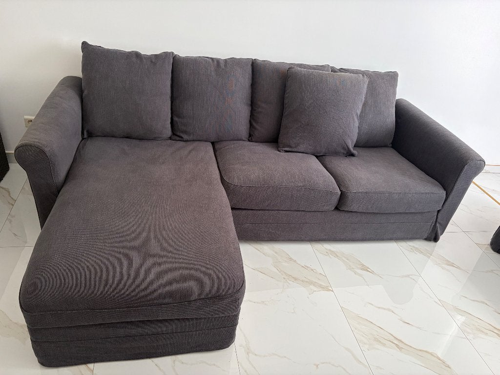 IKEA GRÖNLID zetelset  3 zit + 3 zit met chaise longue, Huis en Inrichting, Ophalen, Zo goed als nieuw, Driepersoons, Stof