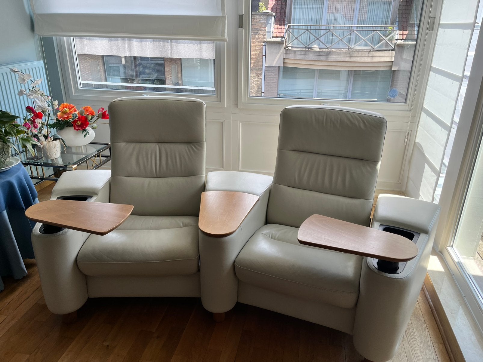 Double fauteuil Ekorness - gamme Stressless, Enlèvement, Comme neuf, Cuir