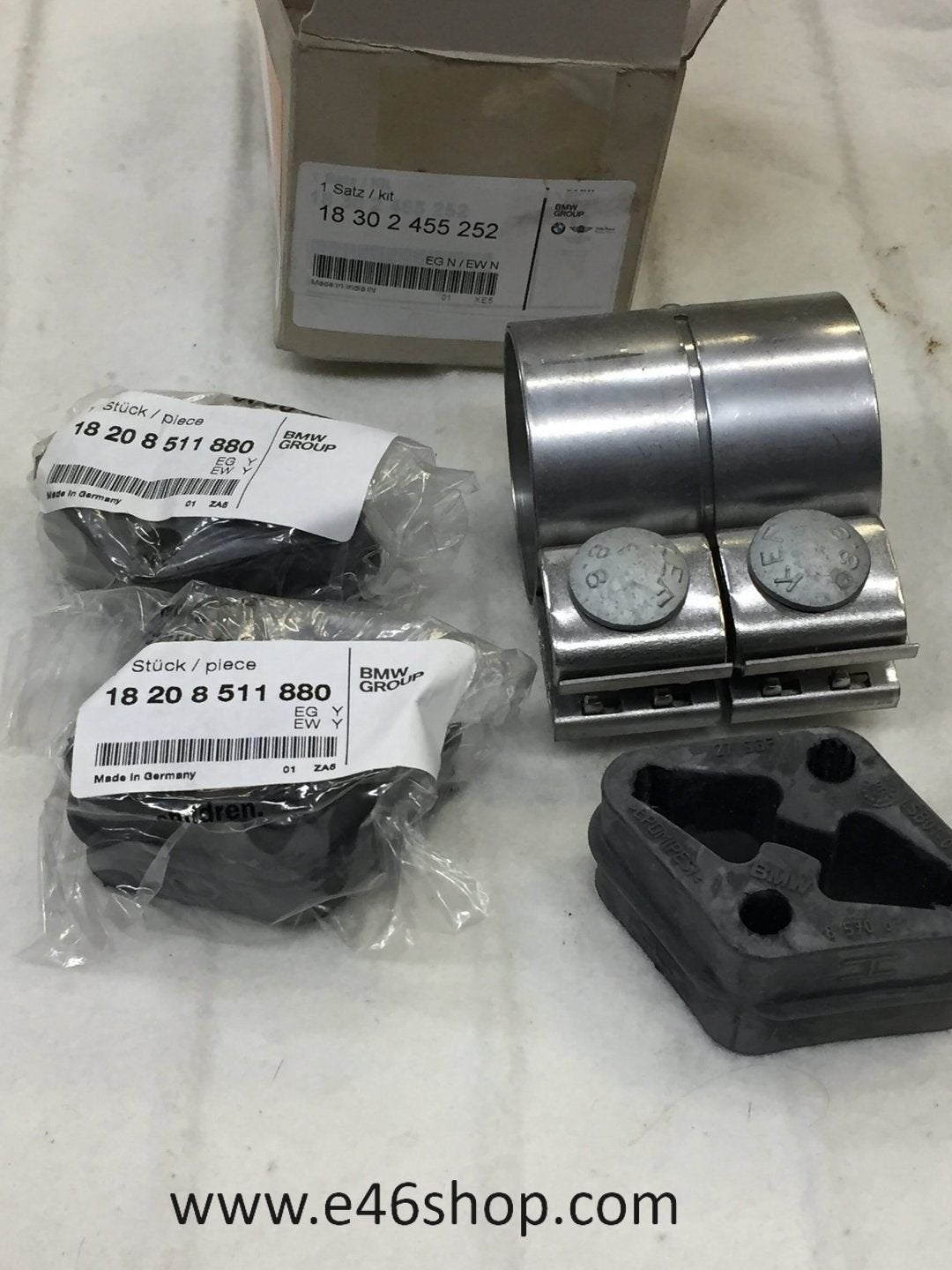 Uitlaat rubber en klem set BMW X1 E84 oe 18302455252, -, -, Nieuw, Ophalen of Verzenden