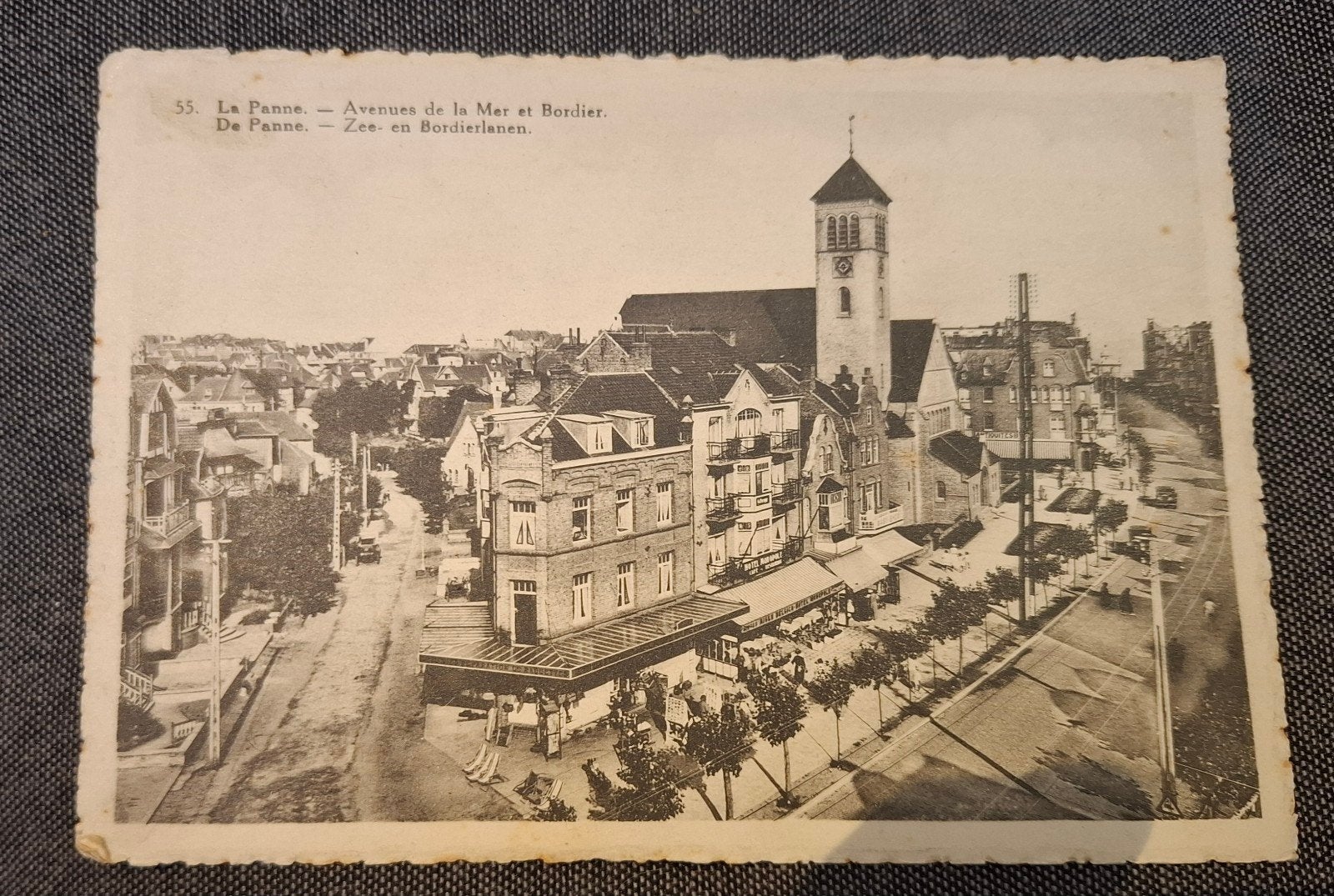 La Panne avenue de la Mer et Bordier, Enlèvement ou Envoi, Non affranchie, Flandre Occidentale