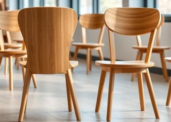 gezocht: 16 houten stoelen OF 8 banken, Ophalen, Hout