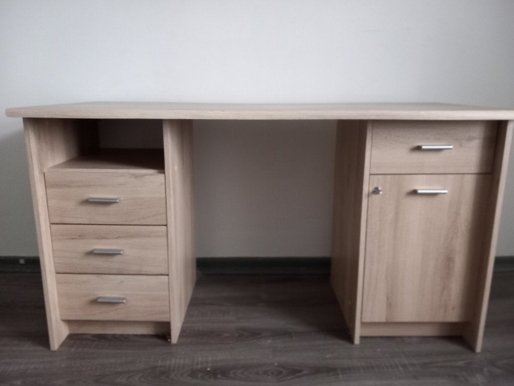 Bureau en chêne, Maison & Meubles, Autres marques, Bureau d'écolier, 135 cm, Classique