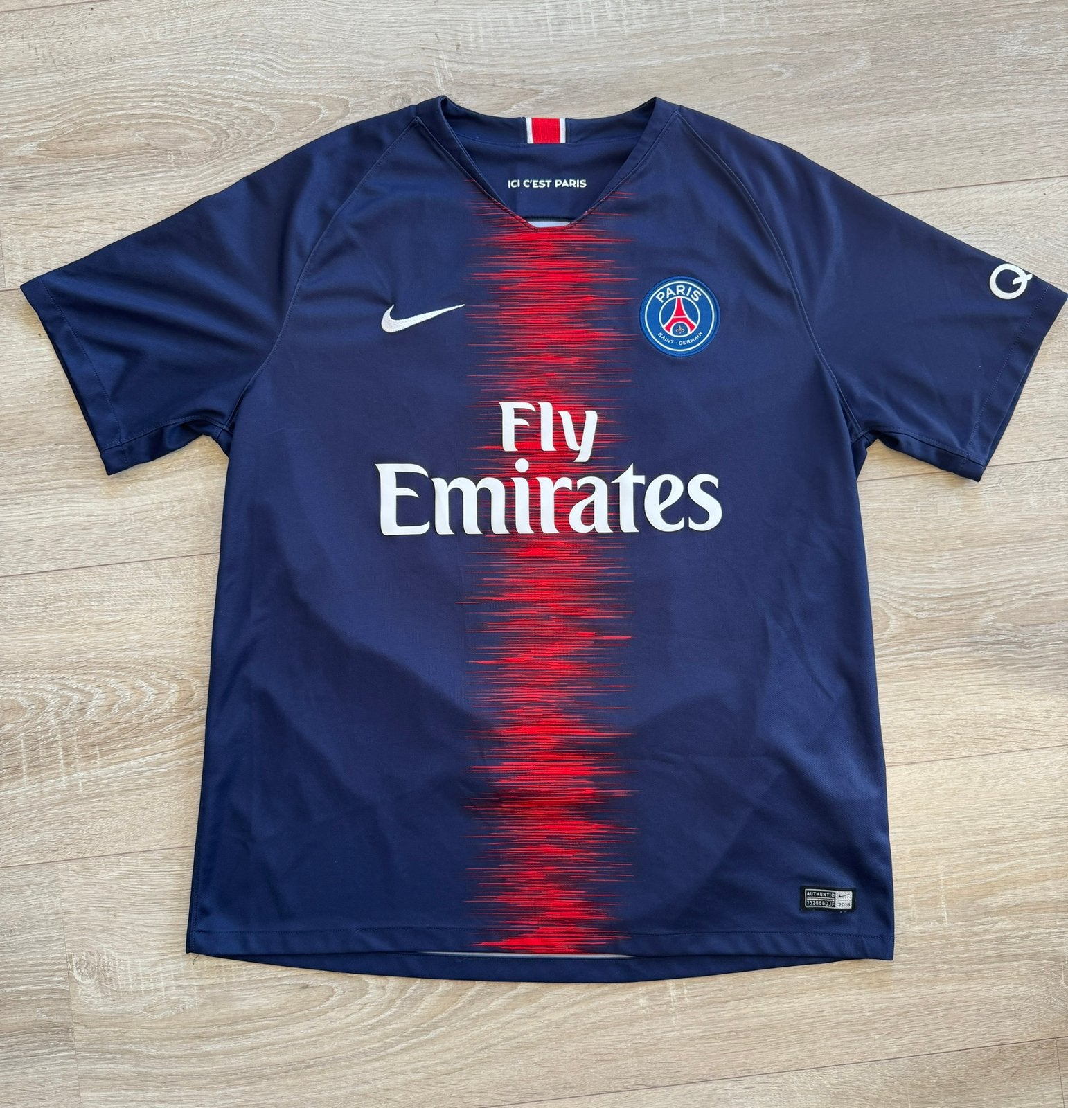 Paris Saint-Germain 2018/19 thuisshirt #29 Kylian Mbappé, Taille XL, Enlèvement ou Envoi, Comme neuf, Maillot