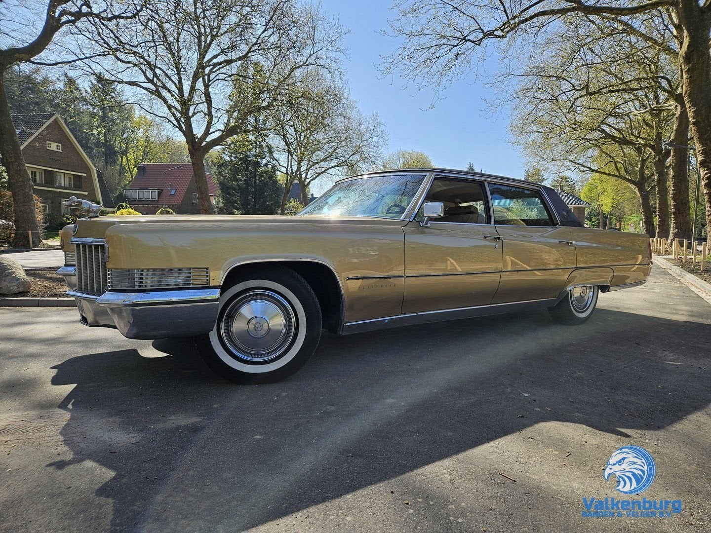 Cadillac Fleetwood Brougham  7.7 V8 LPG AUT 375 PK 1970 Goud, Autos, Autres modèles, Achat, Beige, Entreprise