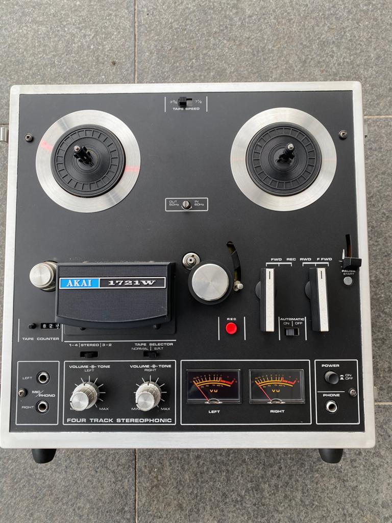 Akai bandspeler vintage ‘70 in houten box, Audio, Tv en Foto, Bandrecorder, Ophalen, Bandrecorder