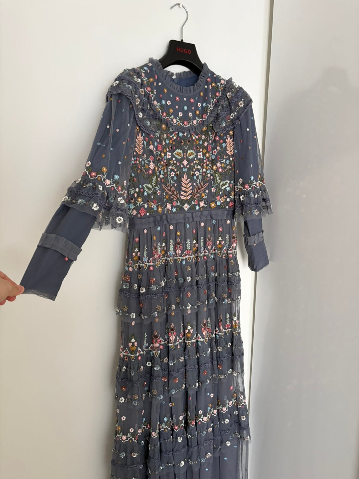 Needle & thread Vintage-Navy Embroidered Paradise, Maat 38/40 (M), Blauw, Ophalen of Verzenden, Zo goed als nieuw