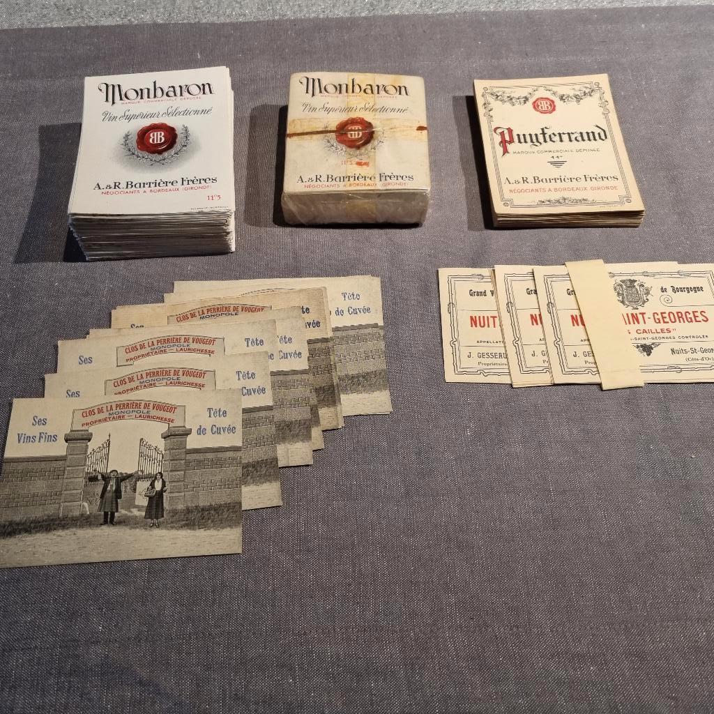 Etiketten van Wijn, Likeur, Bier, Chocolade, Champagne, Ophalen of Verzenden, Gebruikt, Overige gebieden, Overige typen