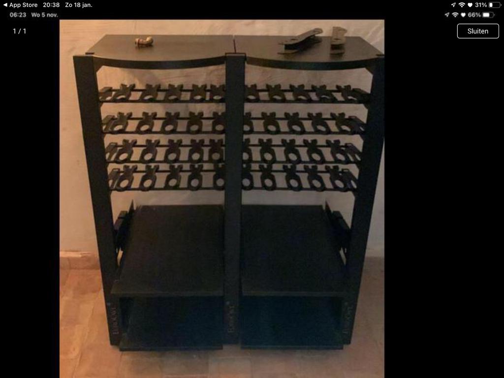 Modern wijnrek, Huis en Inrichting, Woonaccessoires | Wijnrekken, Ophalen, Zo goed als nieuw