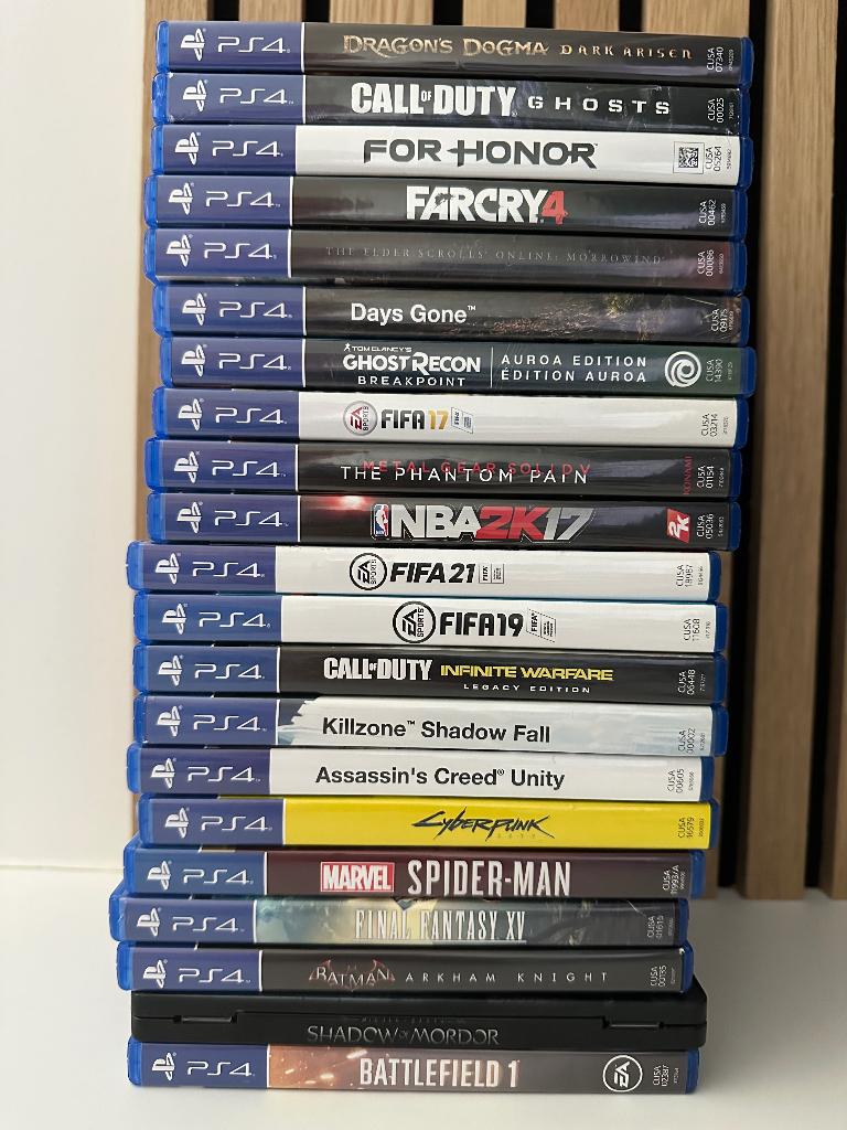 21 ps4 games, Games en Spelcomputers, Verzenden, Zo goed als nieuw, Overige genres, Online
