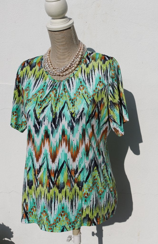 Zeer mooie glanzende blouse T38-40, Kleding | Dames, Band'à part, Ophalen of Verzenden, Zo goed als nieuw, Maat 38/40 (M)