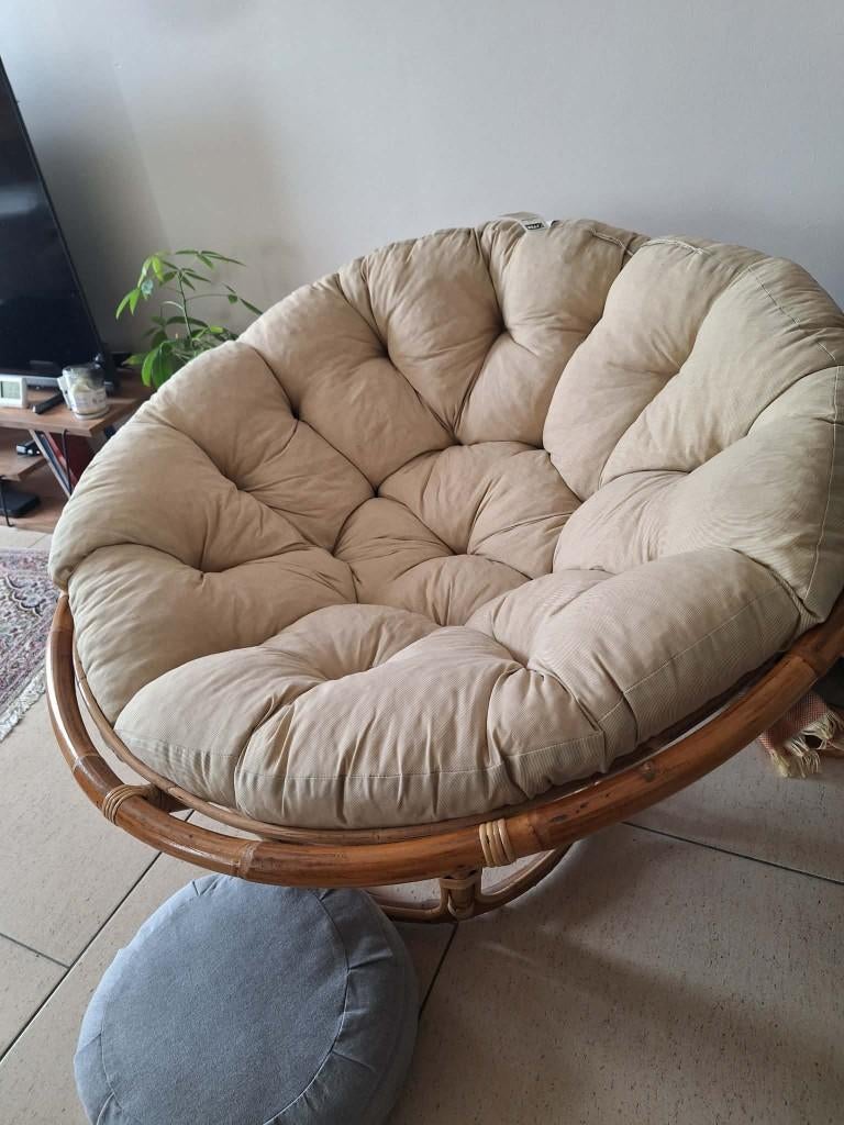 Chaise en rotin, Osier ou Rotin, Comme neuf, Enlèvement, Blanc