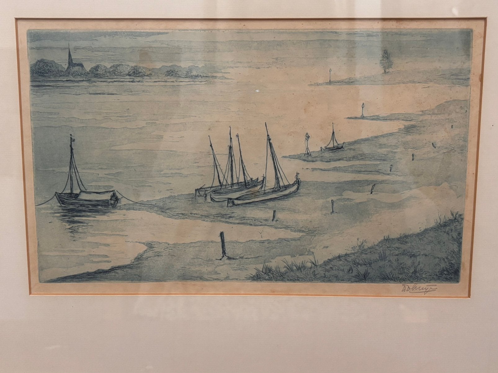 Gravure de Dirk Baksteen (1886 - 1971), Enlèvement ou Envoi, Eau-forte, Signé