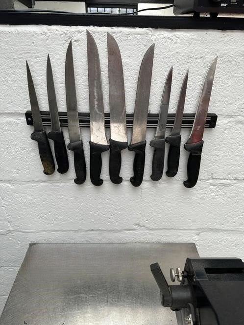 karkasbijl en beenderzaag en 9 messen, Ophalen, Bakkerij en Slagerij
