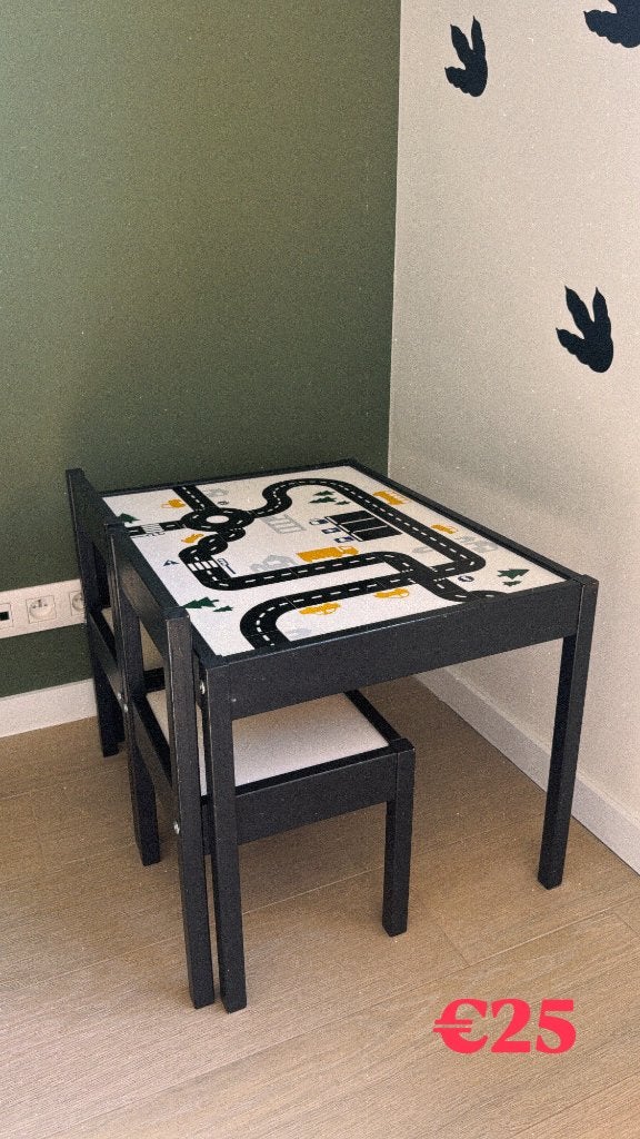 Ikea speeltafeltje, Ophalen