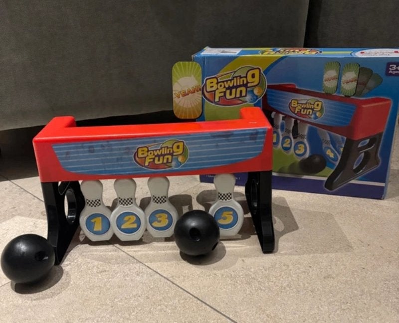 Bowling fun spel 2 in 1, Hobby en Vrije tijd, Gezelschapsspellen | Overige, Ophalen, Gebruikt, Overig