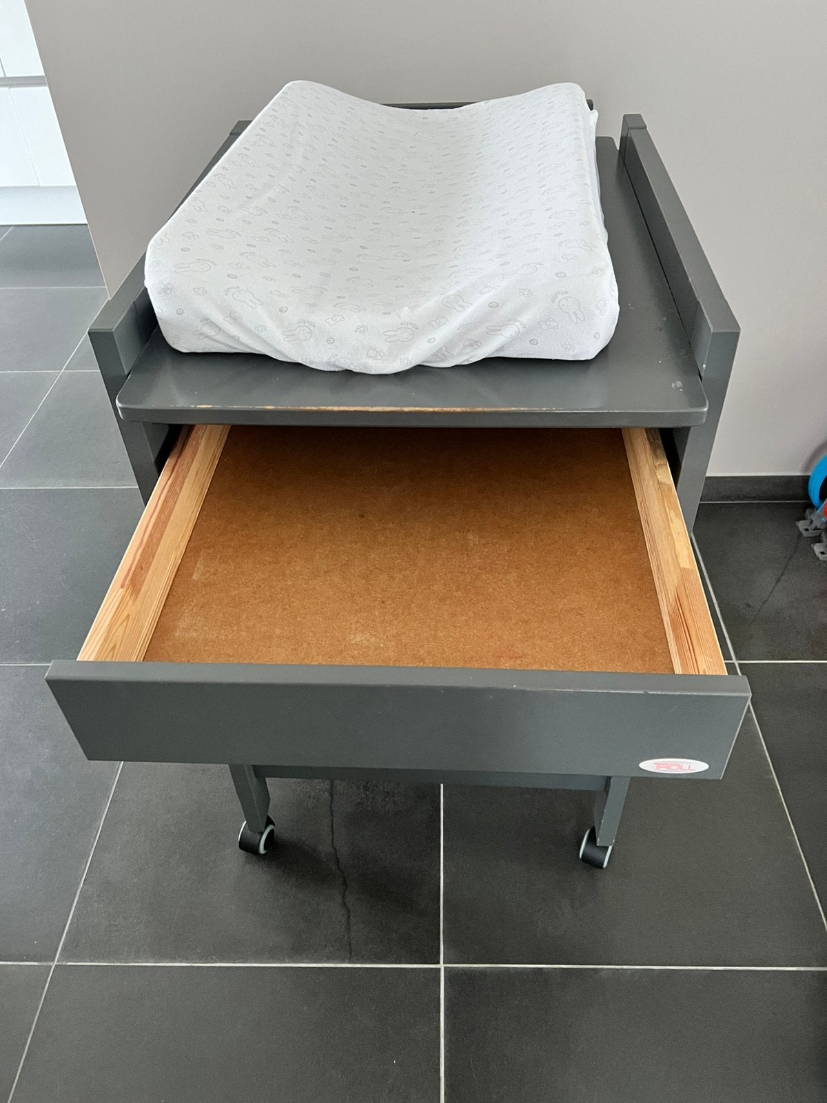 Verzorgingstafel met verschoonkussen, 1 of 2 laden, Ophalen, Gebruikt