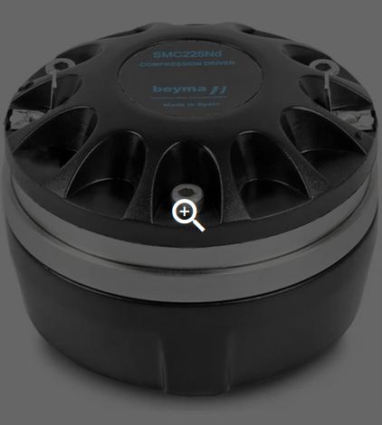 Beyma SMC225Nd Compressie driver 2 Stuks, Audio, Tv en Foto, Overige merken, Ophalen of Verzenden, Zo goed als nieuw, 60 tot 120 watt