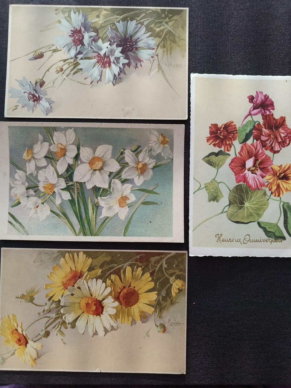 8 postkaarten jaren 1930, Ophalen of Verzenden