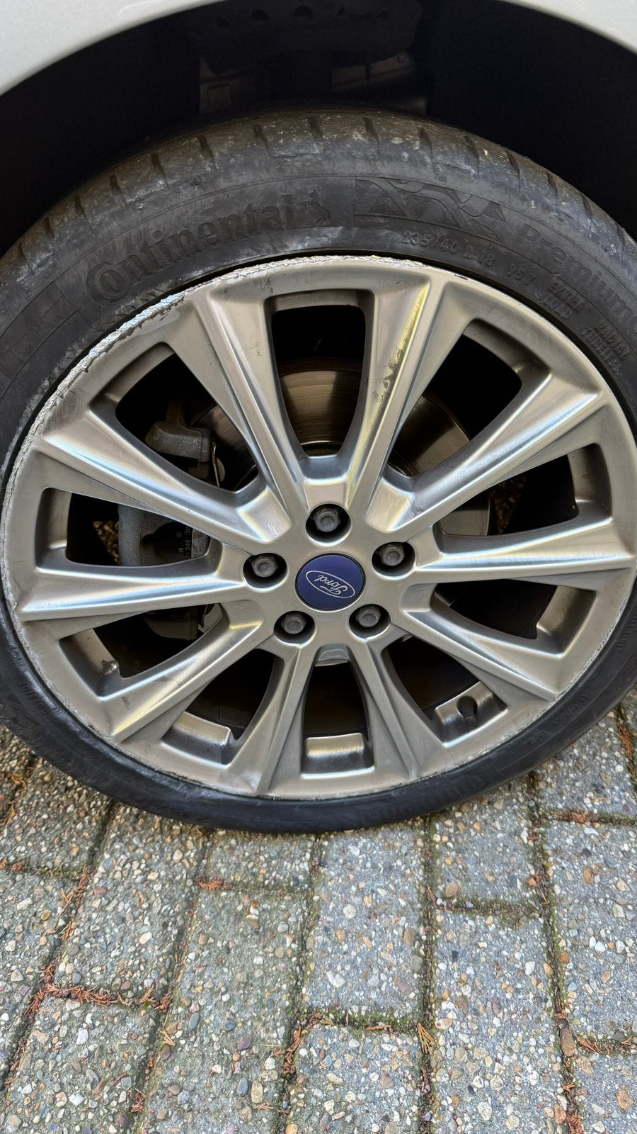 4x 18 inch 5x108 Ford velgen met banden, Auto-onderdelen, Banden en Velgen, Ophalen, 18 inch, Band(en), Zomerbanden