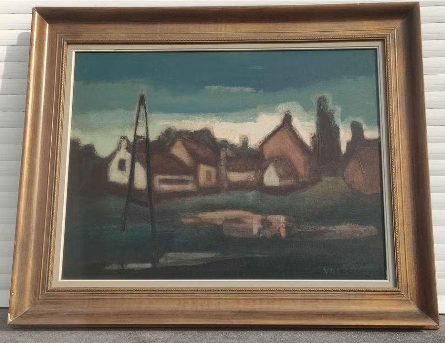 Huile sur toile marouffle signe v deunde, Enlèvement, Toile