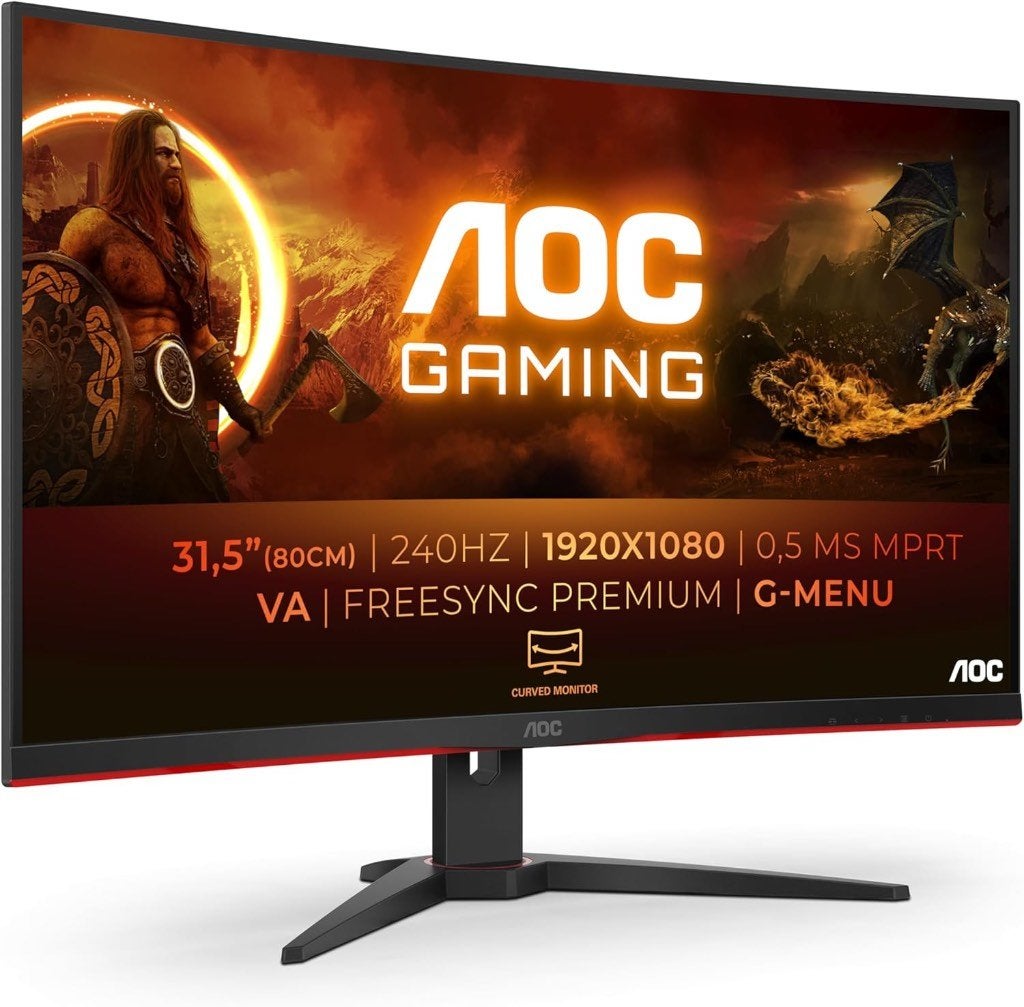 Moniteur/écran aoc 32'' incurvé, Informatique & Logiciels, Gaming, Comme neuf, Enlèvement, HDMI