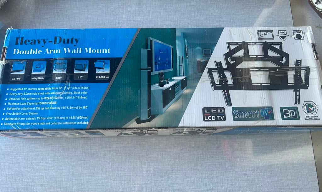 Tv beugel heavy duty 32-65 inch, Ophalen