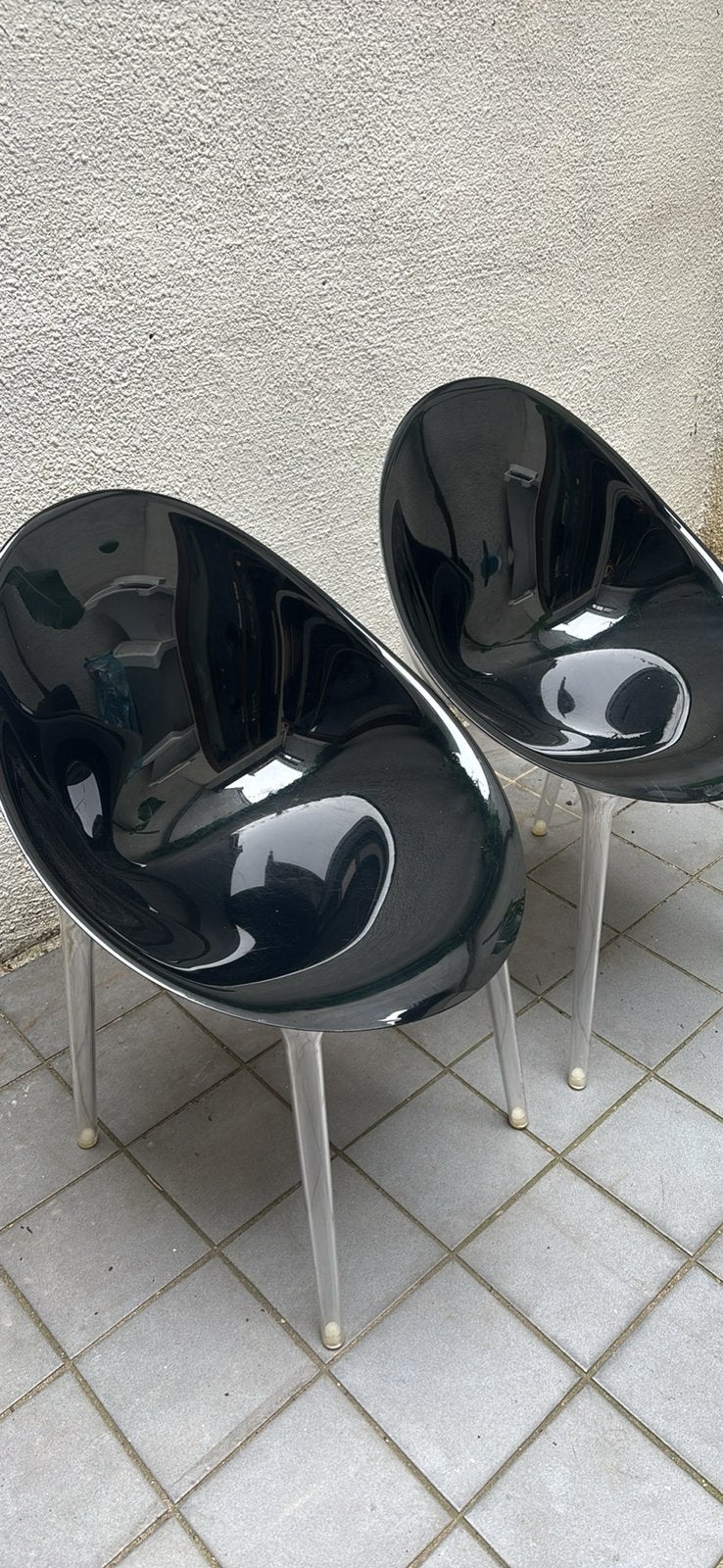 Chaise Kartell Mr Impossible noire - transparente, Maison & Meubles, Vintage, Comme neuf, Enlèvement, Noir