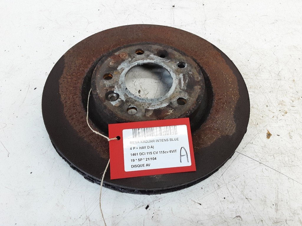 FREIN DISQUE AVANT Renault Kadjar (RFEH) (01-2015/-), Autos : Pièces & Accessoires, Renault, Mevr. I. Hauben, Utilisé, Rue de l'Espoir 34 34
4030  GRIVEGNÉE, BE
