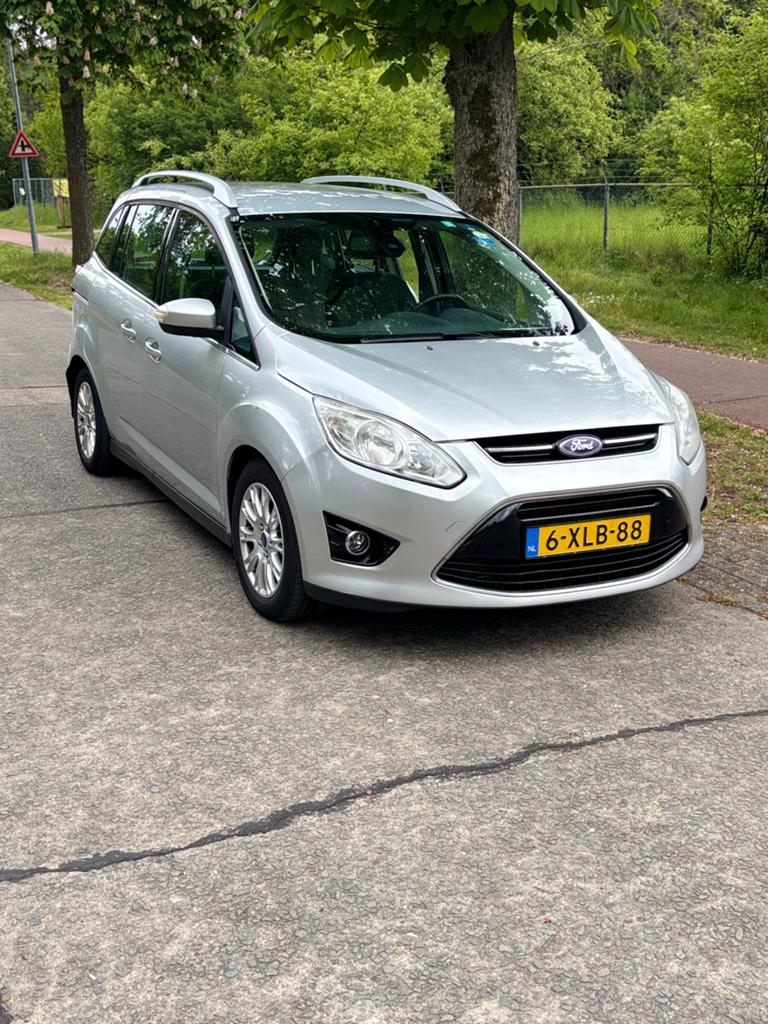 Ford grand c max 1.6 tdci  titanium 2012, Auto's, Ford, Climate control, Particulier, Zilver of Grijs, Grand C-Max