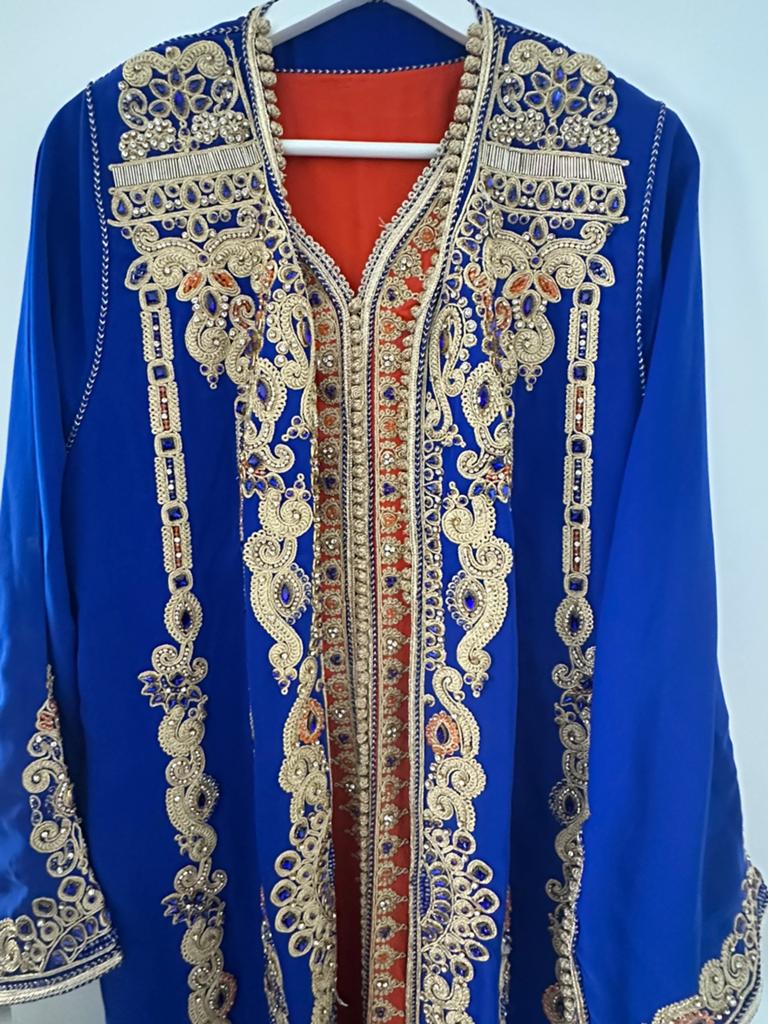 Lebssa bleu et orange - robe traditionnelle marocaine, Vêtements | Femmes, Enlèvement, Comme neuf, Bleu