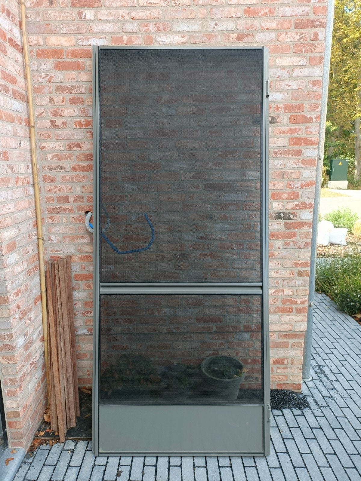 Vliegendeur in aliuminium, noit gebruikt,9802255, Ophalen, Nieuw, Metaal