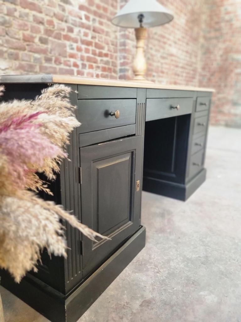 Massief houten bureau GRATIS LEVERING, Huis en Inrichting, Bureaus, Hout, Ophalen of Verzenden, Belgie, Overige merken