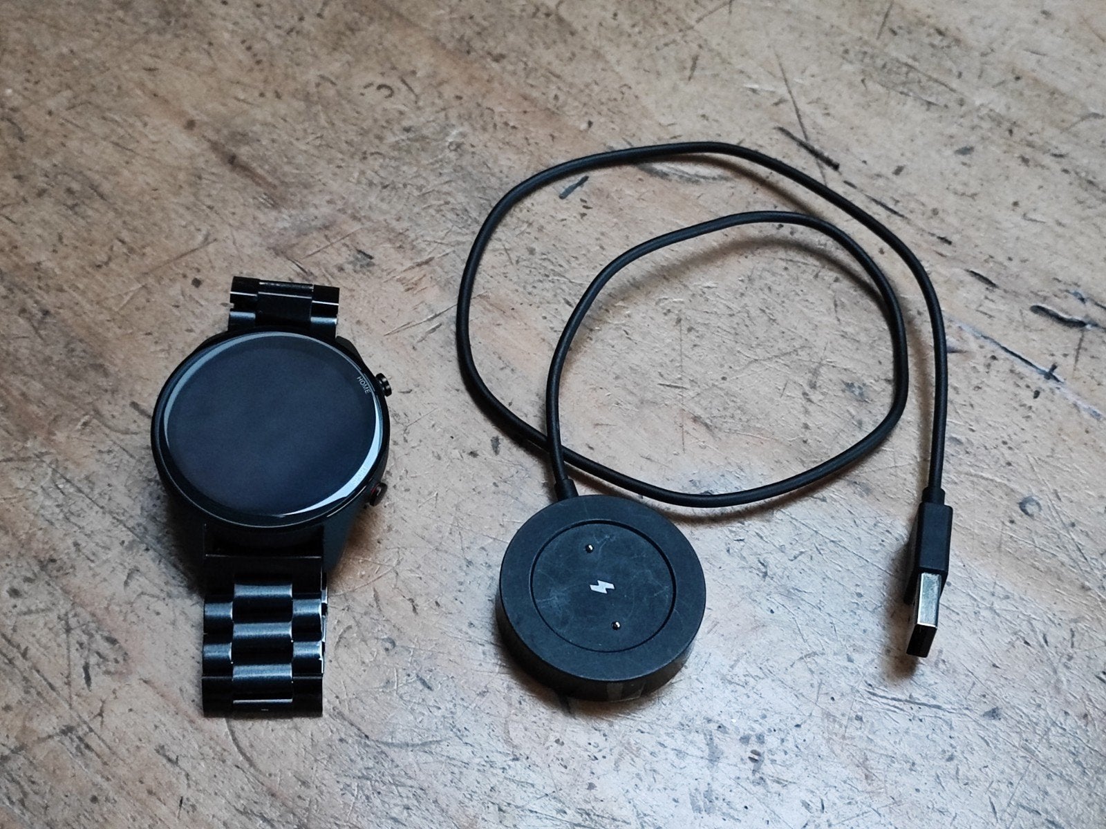 Xiaomi Mi Watch + Lader (Goede staat!), Gebruikt, Xiaomi, Zwart, Hoogte