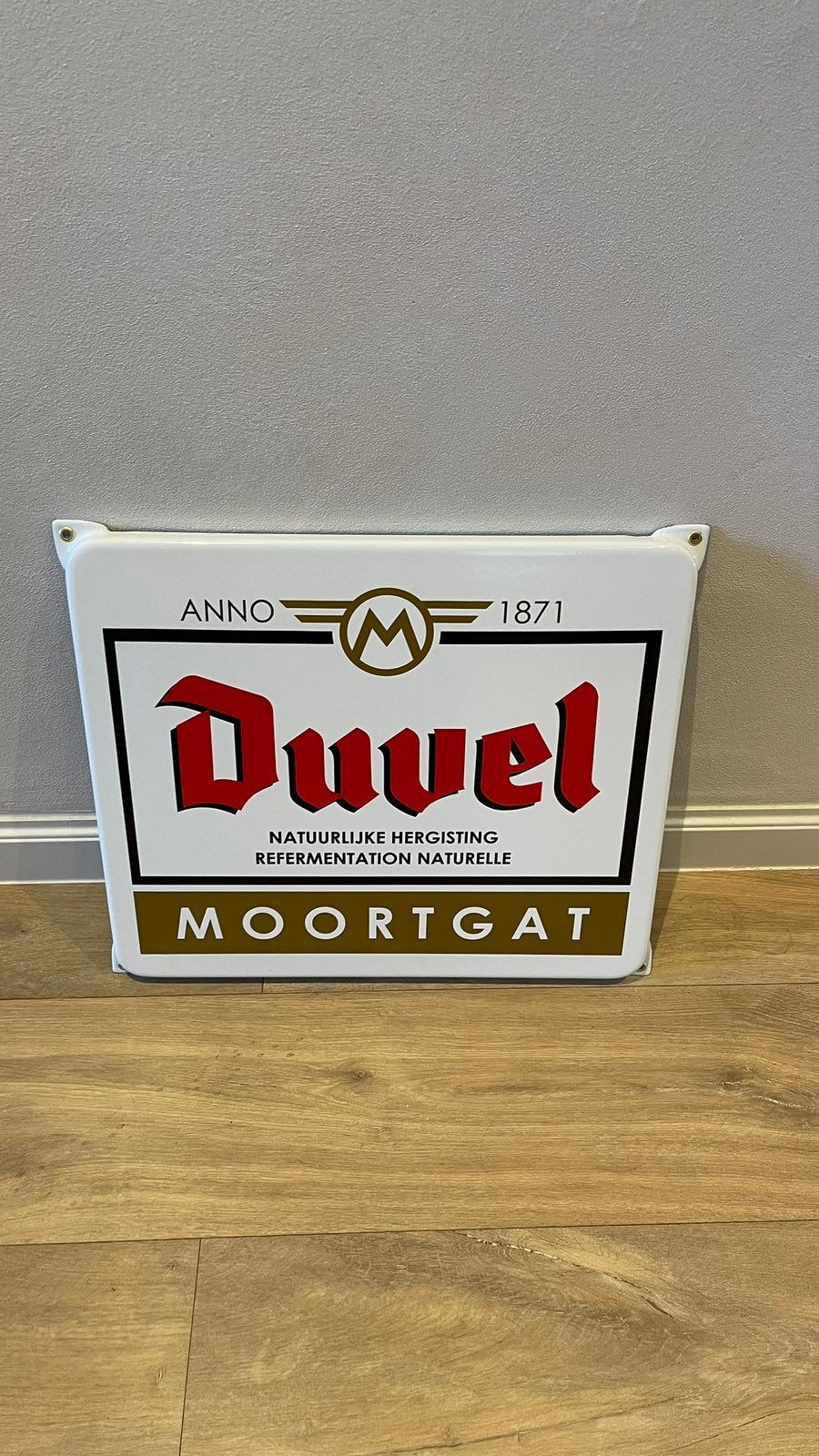 Plaque en émail Duvel., Collections, Enlèvement ou Envoi, Comme neuf, Panneau publicitaire