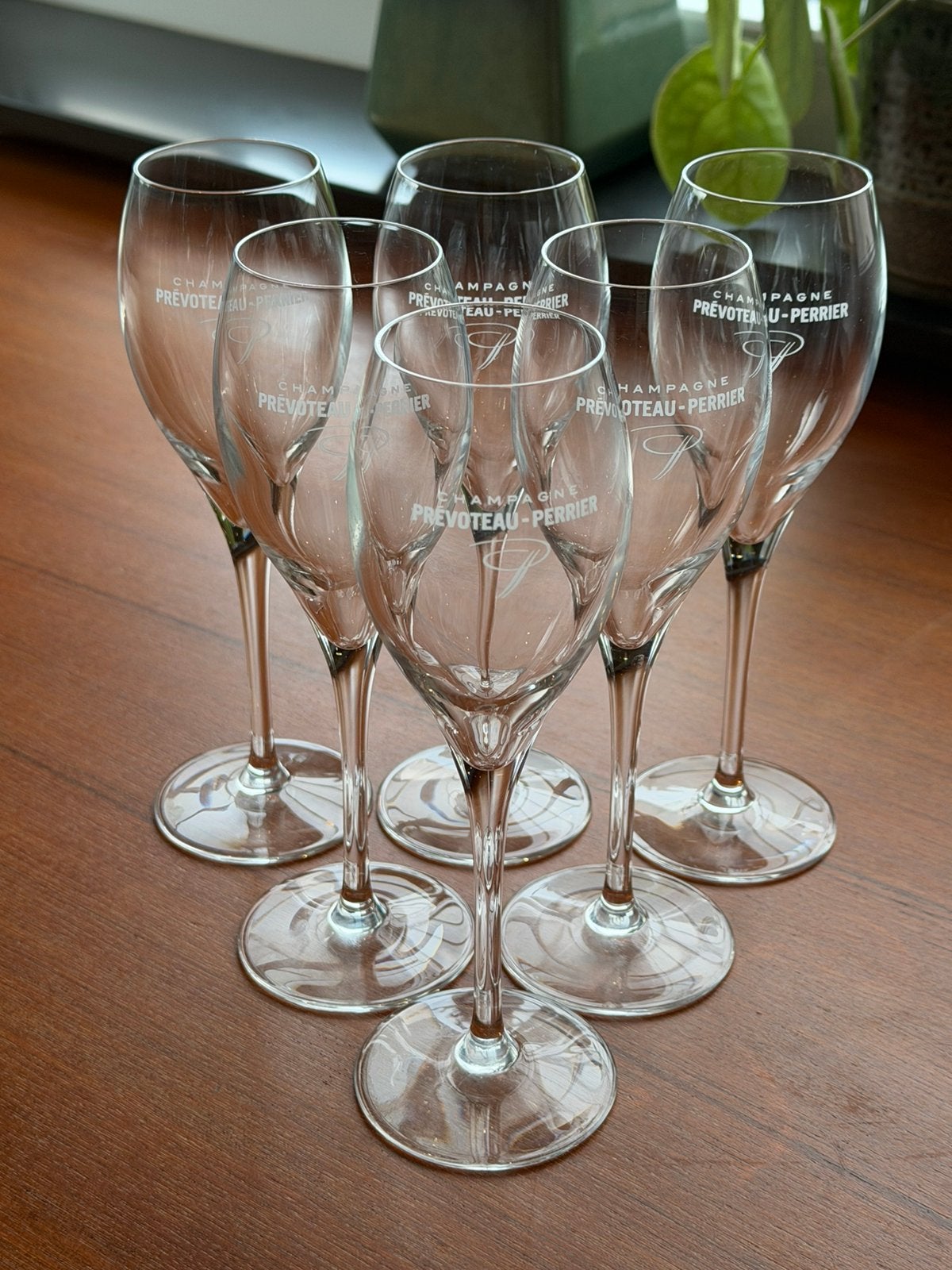6 verres à champagne 12cl Prévoteau-Perrier, Enlèvement, Comme neuf