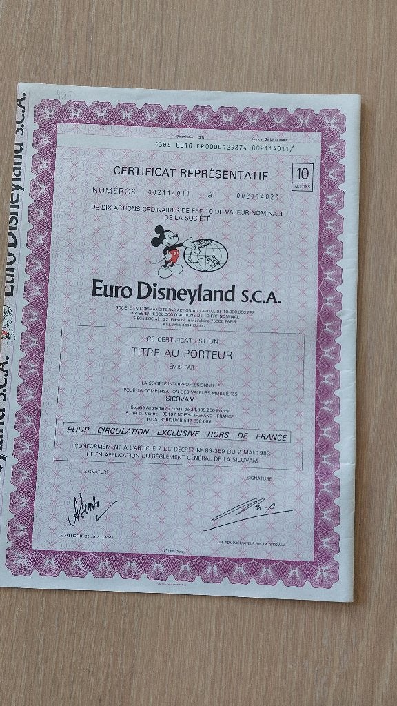 Euro Disneyland SCA action  uit 1983 Parijs, Verzamelen, Ophalen, Donald Duck, Gebruikt, Overige typen