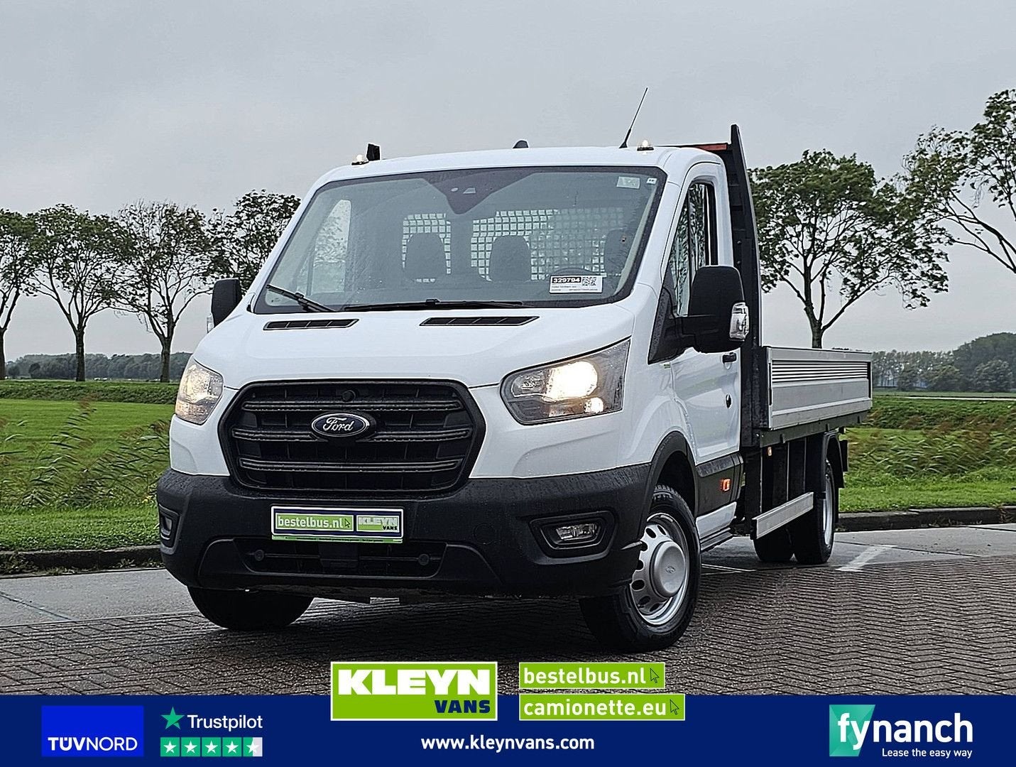 Ford TRANSIT 2.0 Open-Laadbak XL Dubbellucht Airco Euro6 L4!, Wit, Bedrijf, Ford, Handgeschakeld