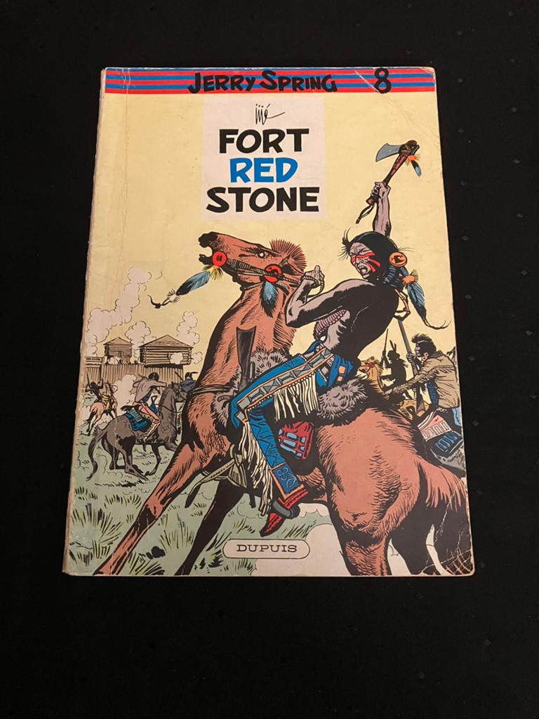 Jerry Spring nr 9 - Fort Red Stone - 1e druk 1960., Eén stripboek, Ophalen of Verzenden, Gelezen
