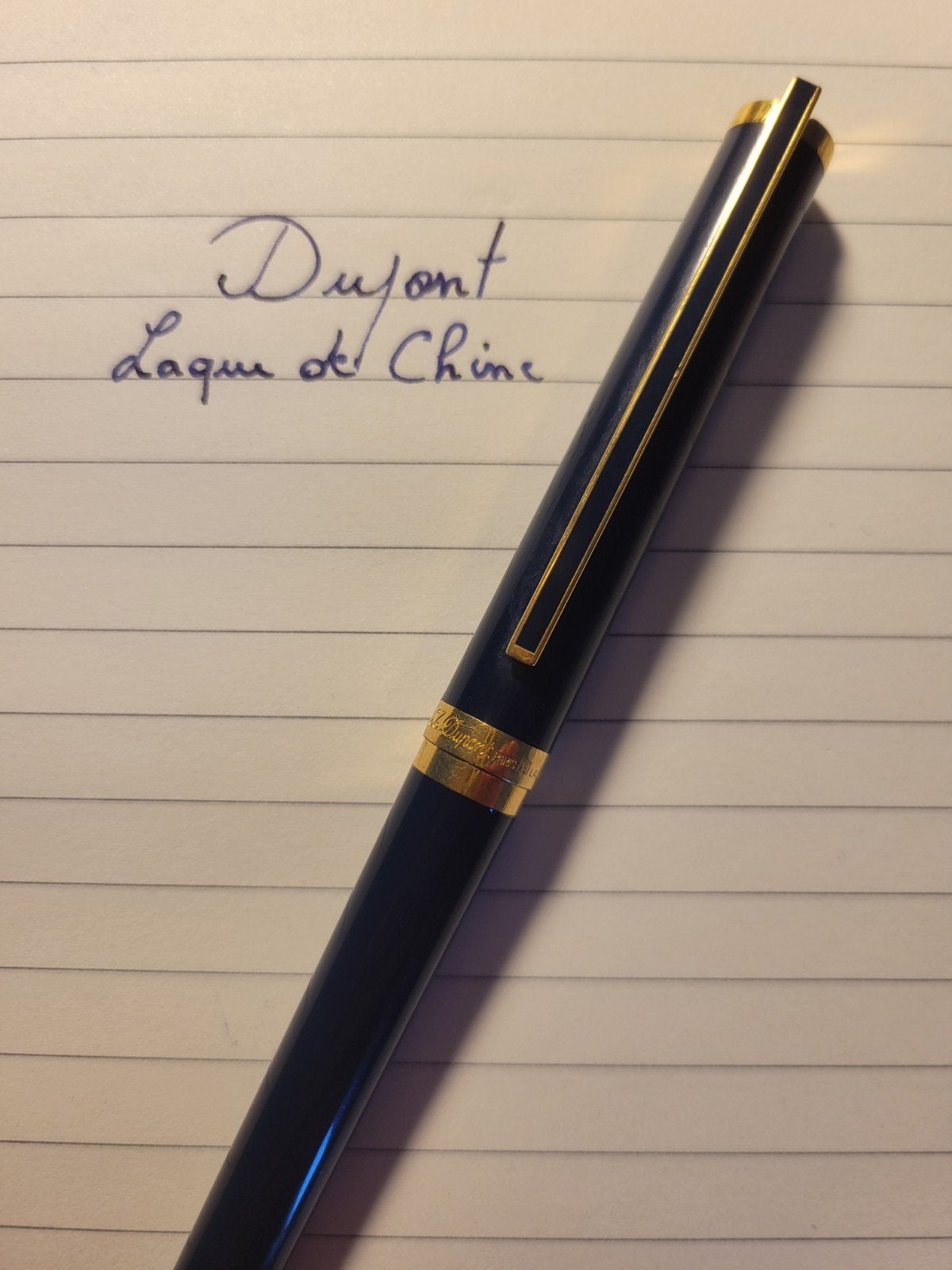 Dupont "lac de chine" en Or 18ct, Collections, Stylos, Enlèvement