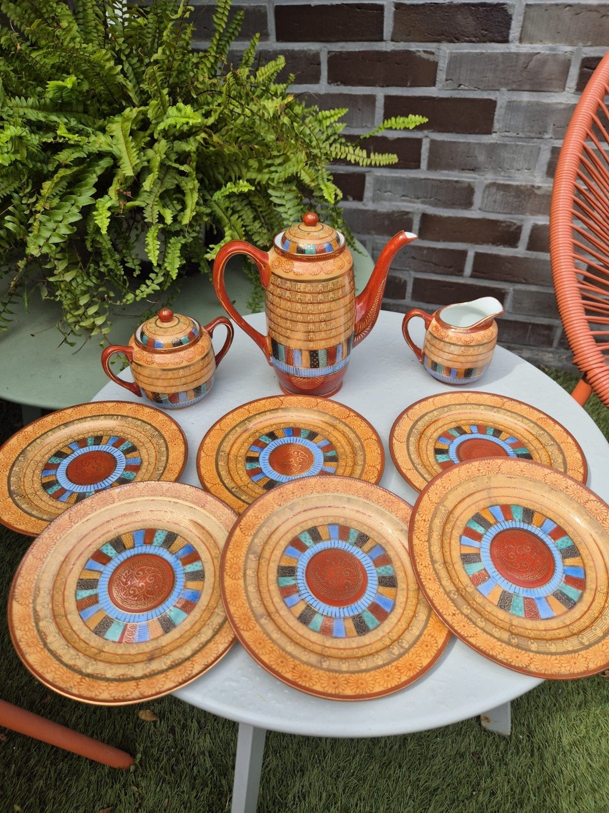 Japanse Kutani porselein set, Antiek en Kunst, Ophalen of Verzenden