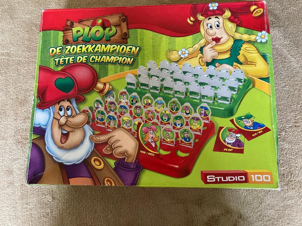 Spelletje 'Plop de zoekkampioen' + handleiding Studio 100, 1 ou 2 joueurs, Enlèvement ou Envoi, Comme neuf, Studio 100