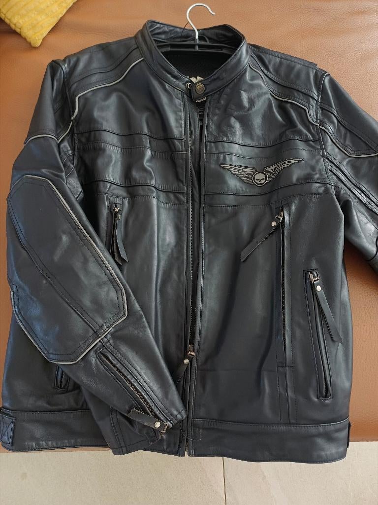 Harley Davidson - motorjas Willie G. Skull (mt L), Dames, Jas | leer, Harley Davidson, Ophalen of Verzenden