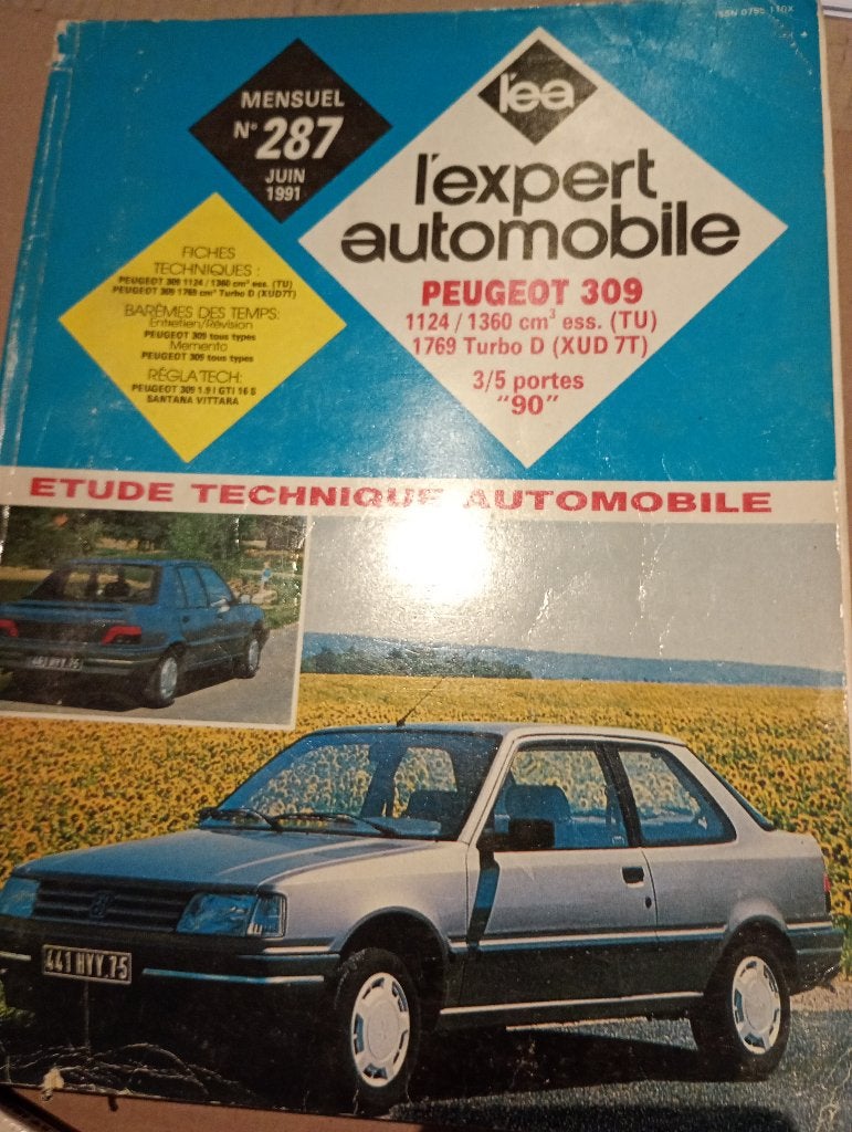 revue technique peugeot 309 essence (TU) + TD jusque 1991, Enlèvement ou Envoi
