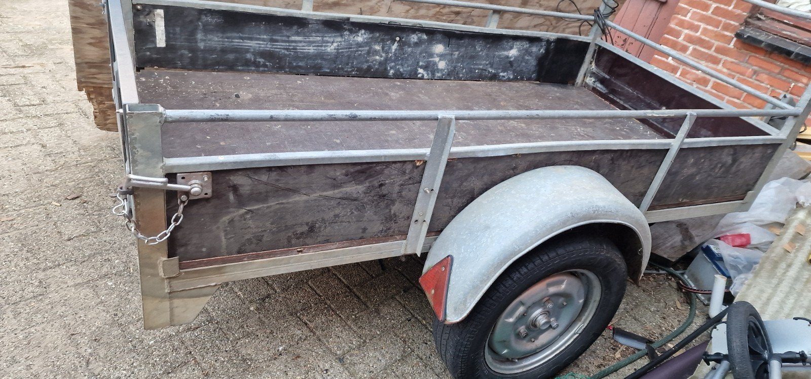 Aanhangwagen  2x1 m galva, Ophalen