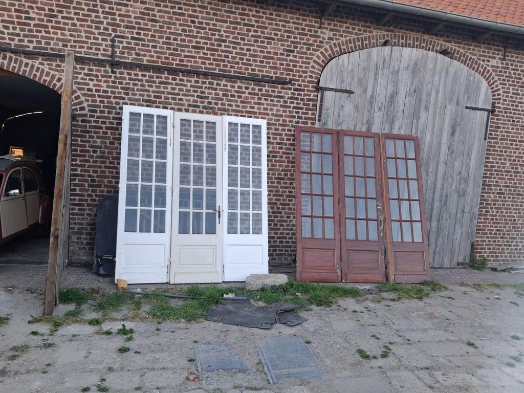 2 3 slag deuren met geslepen glas, Ophalen