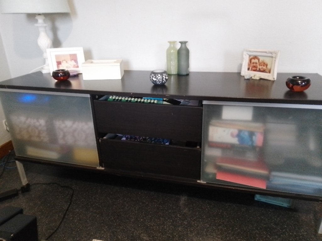 Le meuble TV est gratuit, Ophalen, Gebruikt, Glas